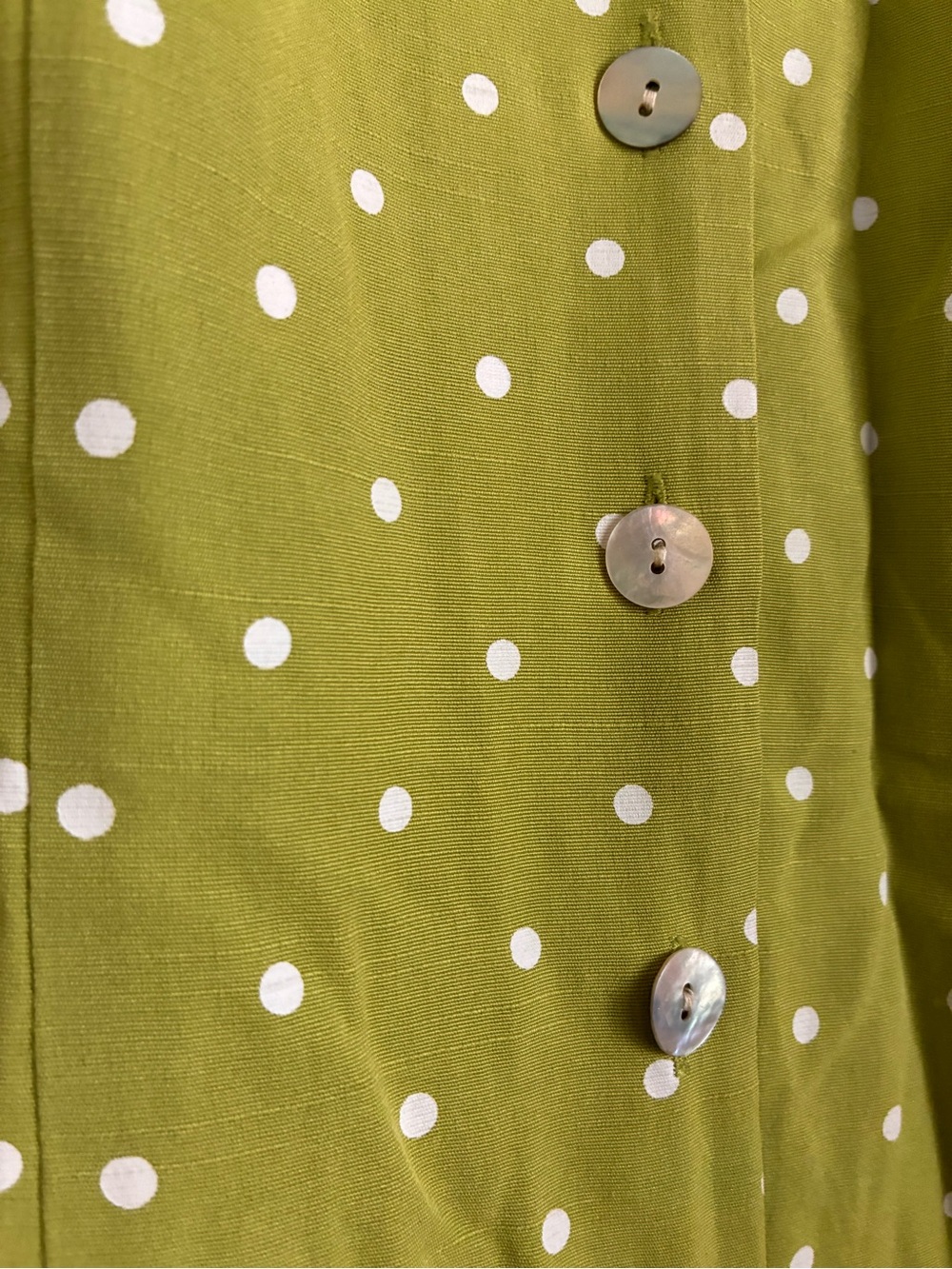 dressbarn Lime Green Polka Dot Dress - Picture 5 of 5